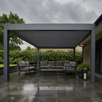 Pergola en aluminium imperméable Jiake 3x4m avec toit à lames motorisées pour jardin, patio, CE SGS OEM Vente en gros