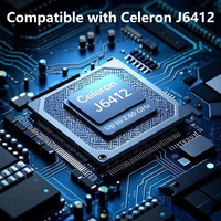 7 10.1 13.3 15.6 inci J6412 Monitor layar sentuh Panel operasi Monitor Panel datar industri Monitor tampilan industri