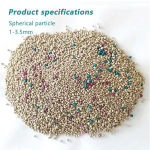 OEM/ODM Biologisch afbreekbare milieuvriendelijke doorspoelbare gemengde sferische korrelvormige natuurlijke minerale kattenbakvulling 10L Appelgeur - Product Image 4