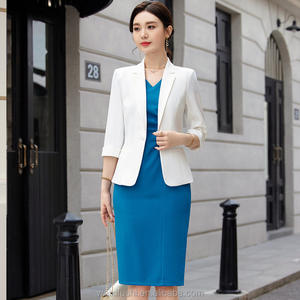 Vendita diretta della fabbrica della Cina 2 pezzi Set Anti-rughe formale abito da ufficio <span class=keywords><strong>donna</strong></span> spessa giacca <span class=keywords><strong>verde</strong></span> taglia M all'ingrosso - Product Image 3