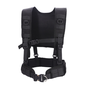 Chaleco Táctico Negro DFTV0330 con Correas Molle, Multiusos, para Trabajo al Aire Libre, Incluye Gancho para Tirantes y Cinturones para Senderismo - Product Image 2