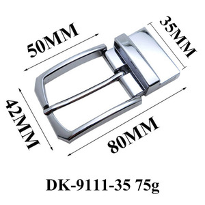 Fibbia per Cintura Reversibile a Doppio Ponte Nera Opaca Personalizzata da 35mm, Fibbia a Perno di Alta Qualità per <span class=keywords><strong>Cinture</strong></span> in Pelle da Uomo, Hardware OEM di Fabbrica - Product Image 3