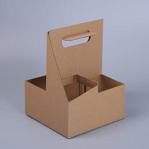 Scatola Portabottiglie di Birra in Cartone Ondulato Resistente, Confezione da 4 con Manico, per Uso Commerciale, Spedizione e Stoccaggio per Ristoranti - Product Image 3