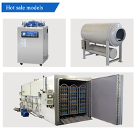 Esterilizador autoclave de seta de vapor de acero inoxidable de 35/50/75/100/120/150/200L para bolsas de sustrato y desove