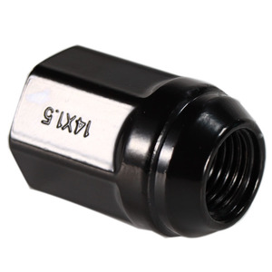 Black M14x1.5 Hex7/8 "Bulge Acorn Conical Seat Wheel Lug Nut Set - Product Image 4