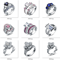 Bague de fiançailles populaire en argent sterling 925 plaqué or 14 carats avec moissanite taille ronde pour femme