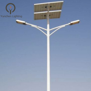 Çift kollu 8m MPPT şarj 60W + 90W güneş sokak ışık ile GÜNEŞ PANELI ve jel akü açık - Product Image 2