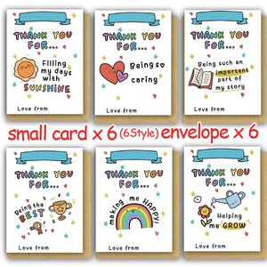 Biglietti di ringraziamento personalizzati OEM ODM per bambini <span class=keywords><strong>con</strong></span> buste, biglietti di ringraziamento a tema cartoni animati per <span class=keywords><strong>il</strong></span> Giorno del Ringraziamento, per la festa di apprezzamento degli insegnanti, compleanno - Product Image 1