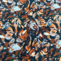 Tissu en rayonne 45S imprimé floral aquarelle coloré, 100 % viscose, léger, imprimé réactif, pour robes et chemises, vente en gros