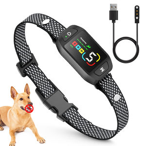 Pantalla a Color perro sin ladridos Collar magnético recargable impermeable vibración choque perro dejar de ladrar entrenamiento ladridos Control Collar - Product Image 1