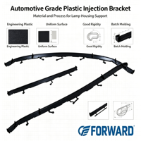 Support de boîtier de feu arrière automobile OEM ODM, moulage par injection plastique, tolérance de 0,02 mm, acier P20/S136, moule personnalisé