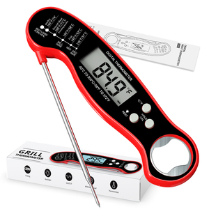 Độ chính xác cao thép không gỉ thịt Nhiệt kế LCD hiển thị ngay lập tức đọc kỹ thuật số thịt Nhiệt kế cho nướng nhà bếp và nấu ăn - Product Image 1