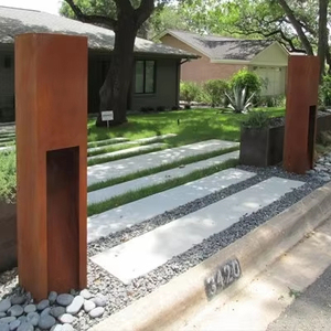 Lampes de jardin LED extérieures en métal imperméables décoratives Art Déco pour allées et pelouses, designs personnalisés - Product Image 3