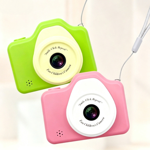 Digitale camera voor kinderen, scherm met dubbele lens, 400 mAh, oplaadbare speelgoedcamera met filter, muziek, puzzelspel, verjaardagscadeau voor jongens en meisjes - Product Image 1