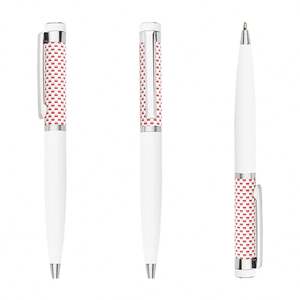 Bolígrafos Elegantes de Lujo con Punta de Bola Giratoria, Cuerpo Metálico, con Logotipo Personalizado para Hombre de Negocios - Product Image 4