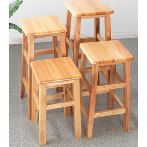 Solid <b>Wood</b> Square <b>Stool</b> Thickened Durable Home <b>Stool</b> For Adults And Elderly - Product Image 1