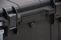 MQ1670 Boîtier en plastique étanche Roues Équipement photographique dur Boîte à outils EVA Antipoussière Antichoc OEM Personnalisable