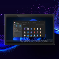 PC tout-en-un industriel tactile de 24 pouces entièrement fermé, anti-poussière, écran tactile, moniteur LCD à cadre ouvert pour sites industriels