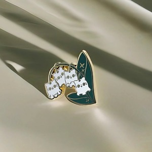 Broche fantaisie chat et muguet - Product Image 4