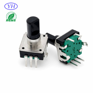 Yh Brand Bourns PEC12 RE130F EC12 Customization 12 pulse 24 pulse 5 pins enocder 12mm rotary encoder with push switch 24 detent - Product Image 1