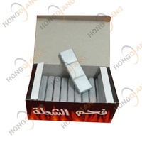 Charbon de bambou argenté HongQiang, 30 pièces/60 pièces, support pour charbon de bambou, marque client, charbon pour chicha, charbon de barbecue pakistanais