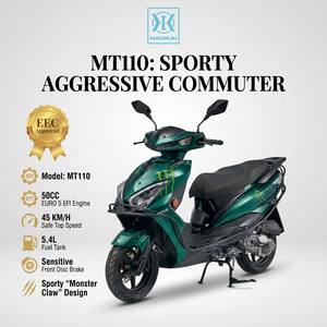 Scooter Euro 5 <span class=keywords><strong>50cc</strong></span> EFI 4 temps refroidi par air, cyclomoteur 49,5 ml 2,1 kW 45 km/h, CVT automatique, démarrage électrique, frein à disque, pneus 12 pouces, 5,4 L - Product Image 1
