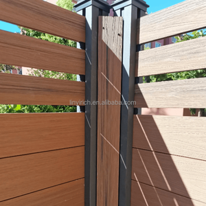 Clôture décorative de jardin en WPC moderne, matériau de clôture extérieure, <span class=keywords><strong>panneaux</strong></span> de clôture en WPC, les plus populaires - Product Image 2