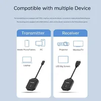 Transmisor y Receptor de Video Inalámbrico de 50M, Extensor Compatible, Adaptador de Pantalla, Cable, Cámara con Función de Espejo, Material ABS