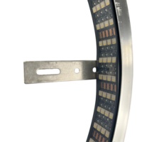 Lumina 17 pouces, anneau lumineux réglable pour jantes, quadri-rows RGBW, étanche IP67, éclairage pour jantes et pneus de camion