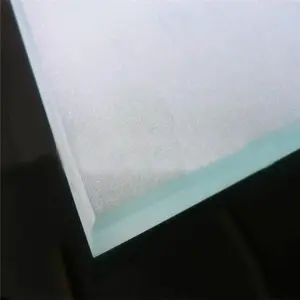 Bathroom Partition Glass Ultra Clear Tempered Glass Satin Etched Glass Laminated