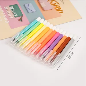 12 видов цветов твист пастельно-шелковистый карандаш неонового цвета мягкий гелеобразный чехол для нанесения хайлайтера