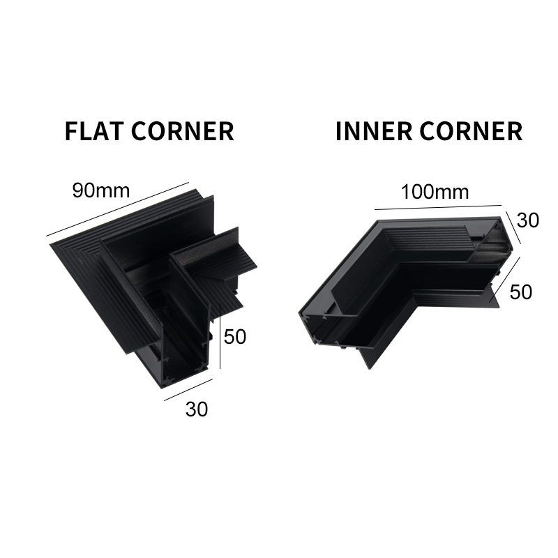 Black-Rail connector L-shaped