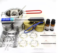 Kit de fabrication de bougies DIY en cire de soja et cire d'abeille, senteurs personnalisées, 10 ensembles, emballage OEM pour la décoration intérieure pendant Noël et Diwali – Offre Spéciale