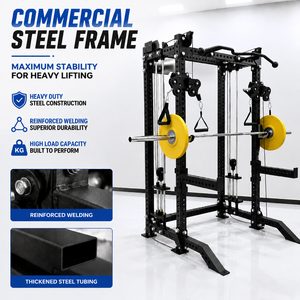 Rack de Squat Multifonctionnel en Acier Inoxydable pour Entraînement Fonctionnel – Équipement de Gym Commercial - Product Image 3
