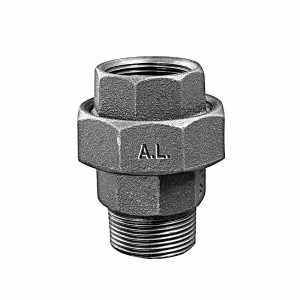 Cast Iron Coupling No. 331 Female x Male Flat 1 1/4\" Gröditzer Fittings A.L. Stainless Steel Zinc with BSPT & NPT Threads