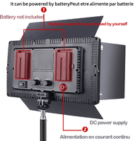Éclairage LED-600 Professionnel pour Vidéo et Photographie, 40W Dimmable 3200-5600K, pour Studio Diffusion en Direct Maquillage Photo