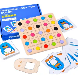 Komik penguen bulmak renk oyunu çocuklar oyun renk eşleştirme oyunu mantıksal düşünme eğitim renk eşleştirme kurulu oyun oyuncaklar