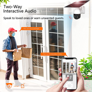 20 Wát năng lượng mặt trời bảng điều chỉnh ngoài trời Home an ninh máy ảnh không dây Wifi Pan nghiêng 360 xem Spotlight pin năng lượng mặt trời <span class=keywords><strong>Powered</strong></span> CCTV thông minh máy ảnh - Product Image 3