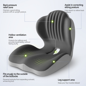 Tích hợp bộ nhớ bọt Ghế đệm tựa lưng gối xương cụt trở lại thắt lưng hỗ trợ đệm cho sinh viên văn phòng nhà xe - Product Image 2