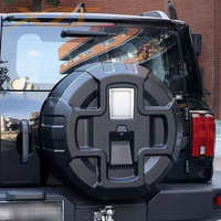 Nouvelle housse de roue de secours à motif croisé Tank 300 style LP, coque rigide en ABS robuste, protection de roue arrière à visser, tout-terrain, finition mate