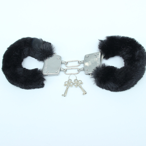 Accesorios mágicos Llaves de metal esponjosas y peludas Muñecas ajustables Puños con cordón Menottes Esposas sexy - Product Image 2