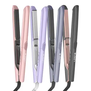 Rapid heating high quality salon flat irons manufacturer 500F MCH titanium electric hair straightener with vibration