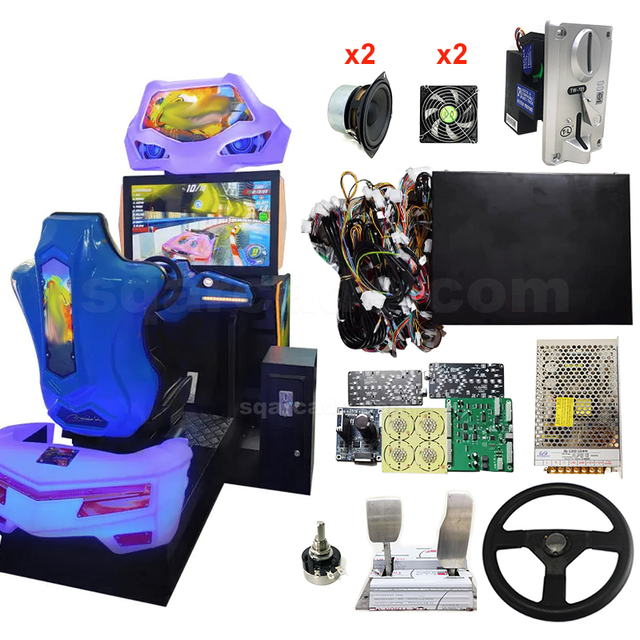 Shuangqu Dynamic Racing Coin Operated Cruis'n Blast Full Video Driving Simulator Sim Racing Arcade Game Machine DIY Kit