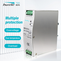 Alimentation électrique à découpage AC-DC Hviele Din Rail CE ROHS NDR-120-12V 12V 10A DC simple LED industrielle 60Hz 85% d'efficacité 100-240VAC