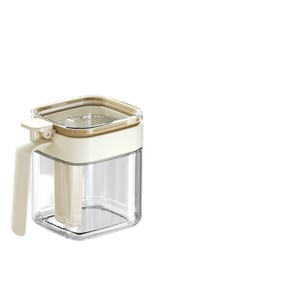Frascos de vidrio herméticos para especias de cocina con cuchara, tamaño M, tapa con clip, contenedor sólido para almacenar condimentos, a prueba de humedad, para uso doméstico. - Product Image 2