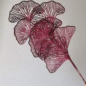 Fleur de <span class=keywords><strong>biloba</strong></span> artificielle, 1 pièce, feuilles de haute qualité, ventilateur de <span class=keywords><strong>ginkgo</strong></span> pour décoration de maison, vente en gros - Product Image 6