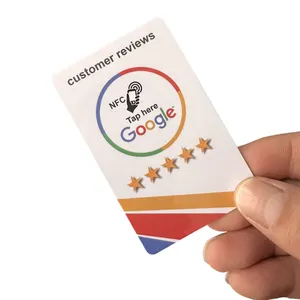 Google Review Tap Nfc Table Sticker Restaurant Table Display Stand Google Tags NFC 213 215 216 13.56mhz Google Business Cards
