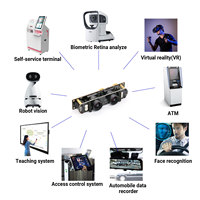 Nouveauté Caméra USB à double objectif à mise au point fixe 2.0MP stéréo 3D 1920x1080 30fps Mini caméra intérieure Full HD Reconnaissance faciale