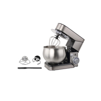 Batteur sur socle planétaire électrique automatique 5L avec bol mélangeur en acier inoxydable, design à tête inclinable, fouet à œufs pour la pâtisserie et l'utilisation en cuisine