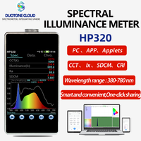 HP320 Handheld 380-780nm Portable Spectrometer Spectrum Analyzer lux Meter CCT Meter